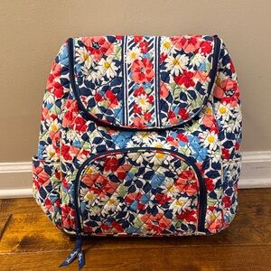 Vera Bradley Multicolor Floral Backpack in Summer Cottage print